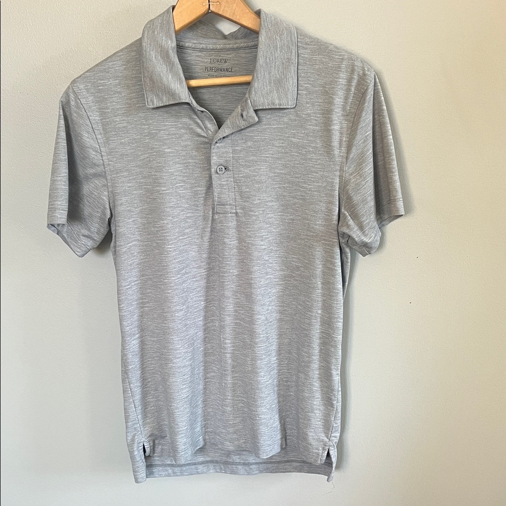 J. Crew Heather Gray Polo Shirt